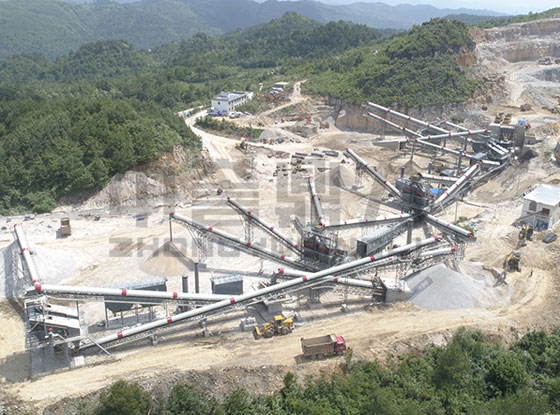 贵州省黔南万隆建材时产1000吨砂石骨料生产线